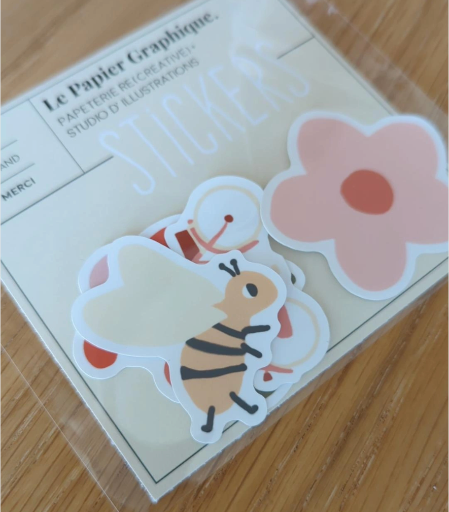 LE PAPIER GRAPHIQUE - Wholesale Sticker - Duo Fleuri (Flowery Duo) - Stickers3