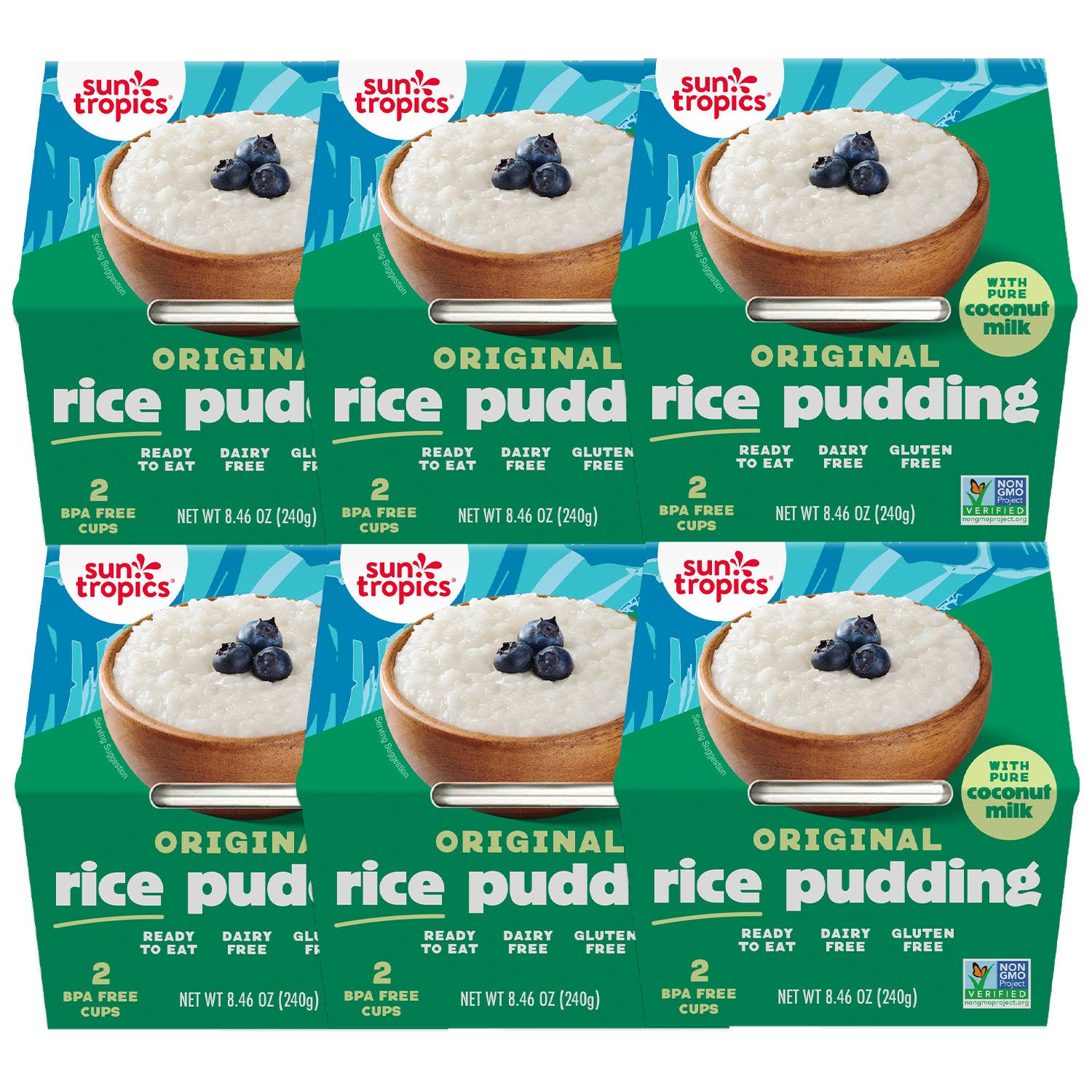 Sun Tropics - Wholesale Pudding - Sun Tropics Rice Pudding - Original, 8.46 oz1