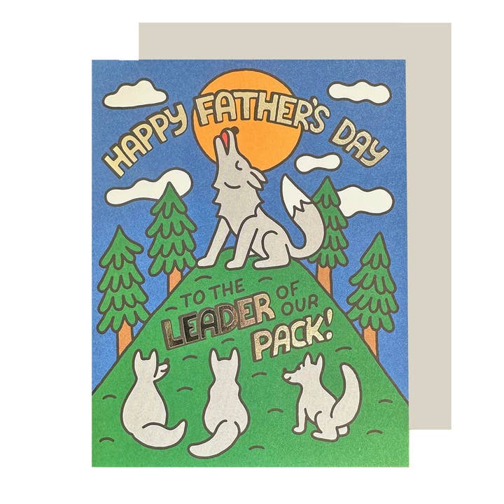 Leader Of Our Pack Father's Day Card for wholesale by The Social Type