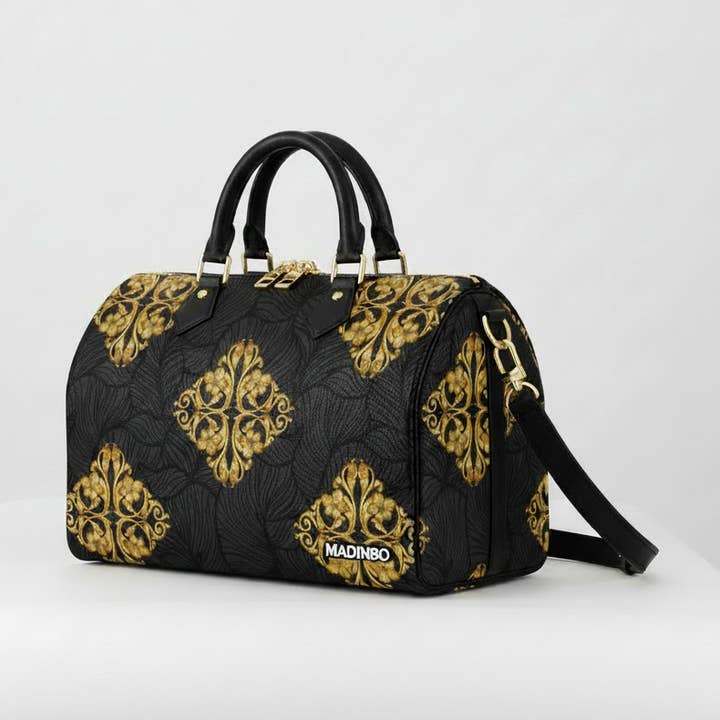 BAULETTO MADINBO - FABRIQUÉ EN ITALIE - AVEC IMPRIMÉ OR pour la vente par MADINBO