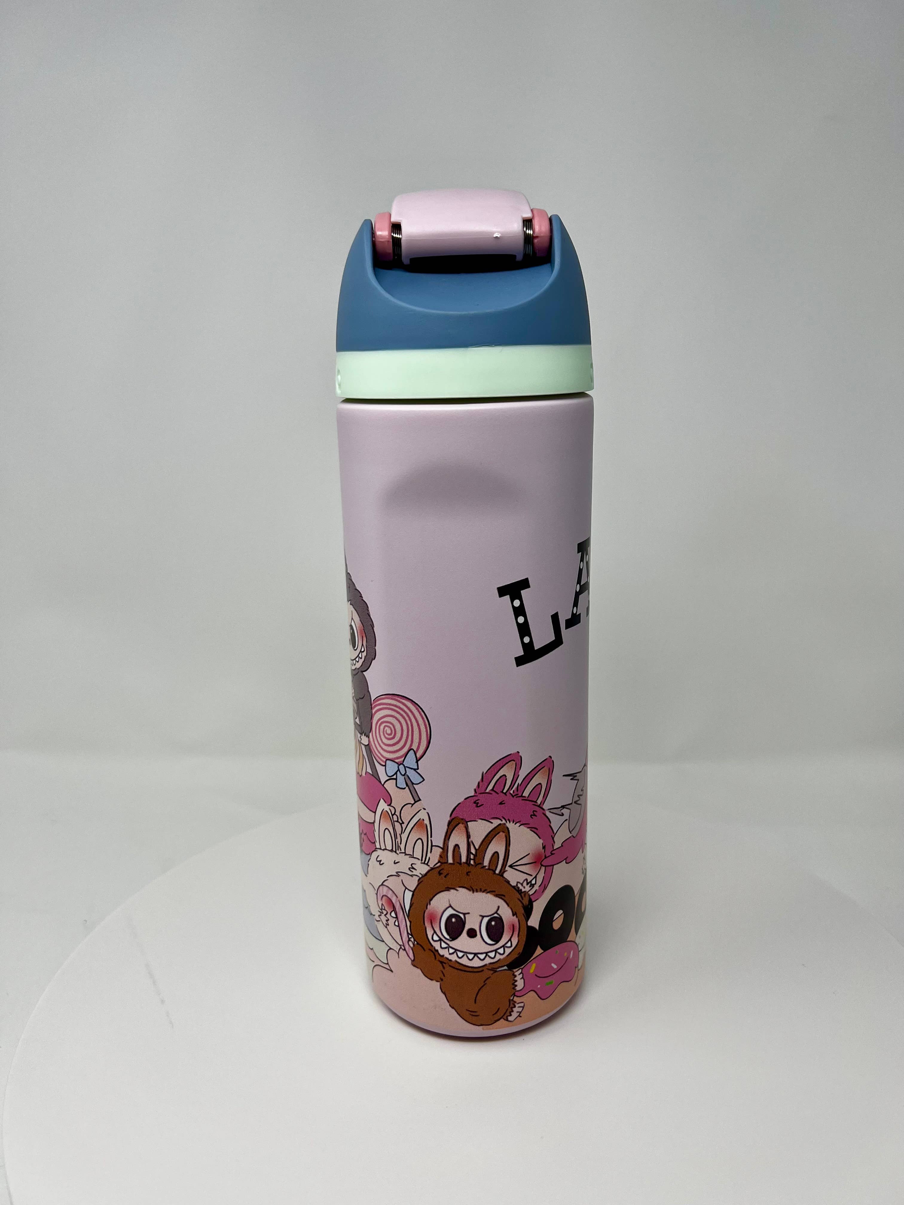 Gumdrop Garden - Wholesale Water Bottle - Labubu Printed Owala Bottle – Exciting Macaron Design9