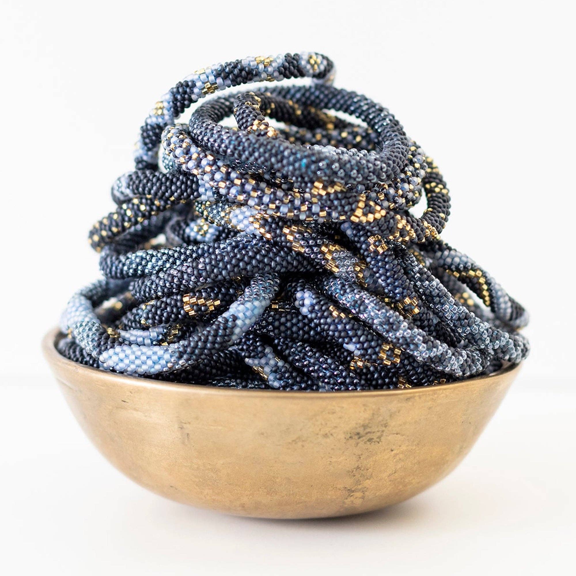 Aid Through Trade - Wholesale Jewelry Set - The Original Roll-On® Bracelet Midnight Blue-Set of 121