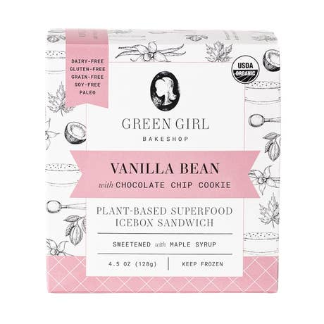 Vanilla Bean Icebox Sandwich for wholesale by Green Girl Bakeshop