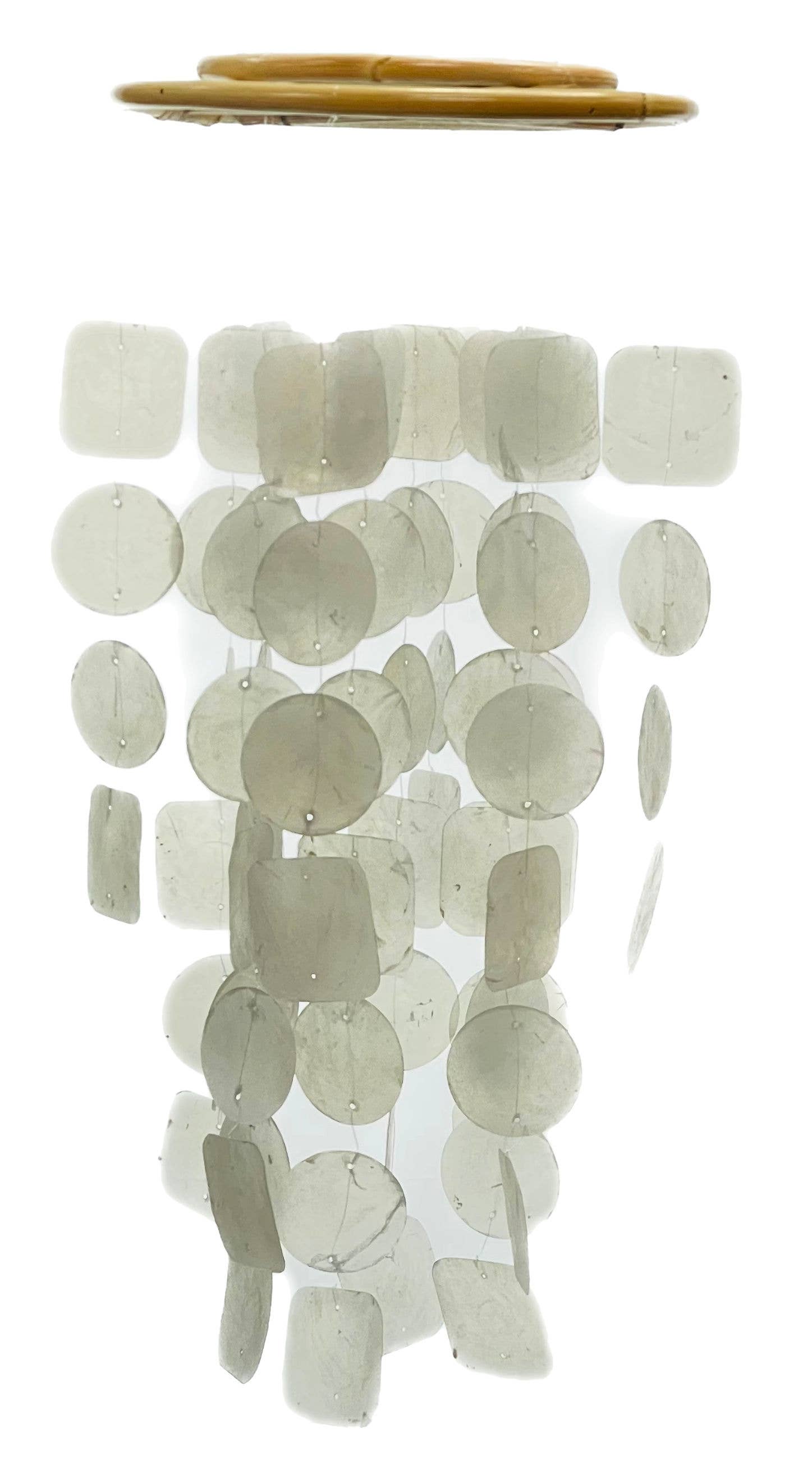 Jafsons International - Wholesale Wind Chime - Capiz Shell Wind Chimes - White