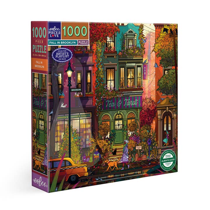 eeBoo - Wholesale Puzzle - Adult - Fall in Brooklyn 1000 Piece Puzzle0