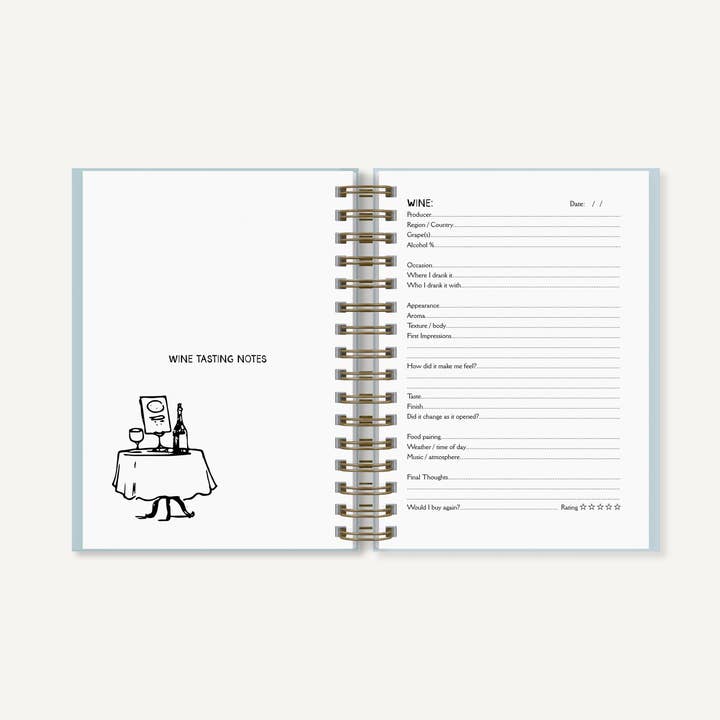 Sovende Bjorn - Wholesale Journal/Diary - Wine Journal - A5 Hardback Journal5