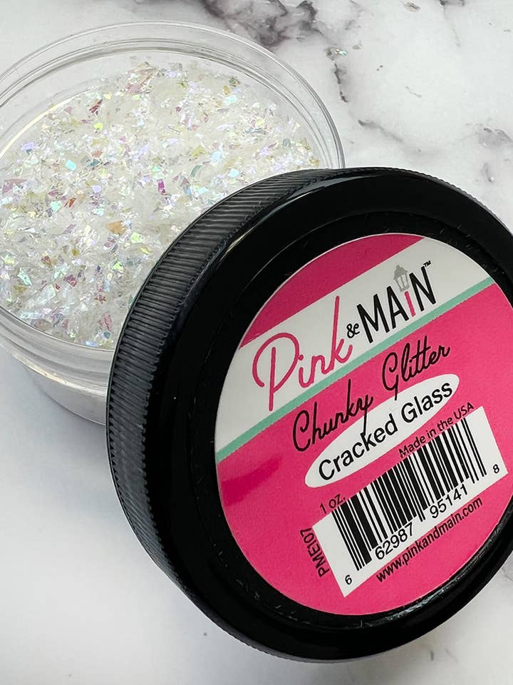 Grober Glitter aus zerbrochenem Glas für den Großhandel von Pink and Main