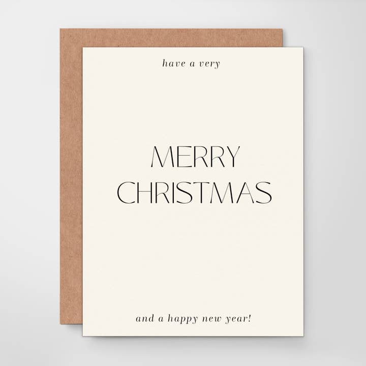 Modern Christmas Card - Merry Christmas & Happy New Year for wholesale by Assar