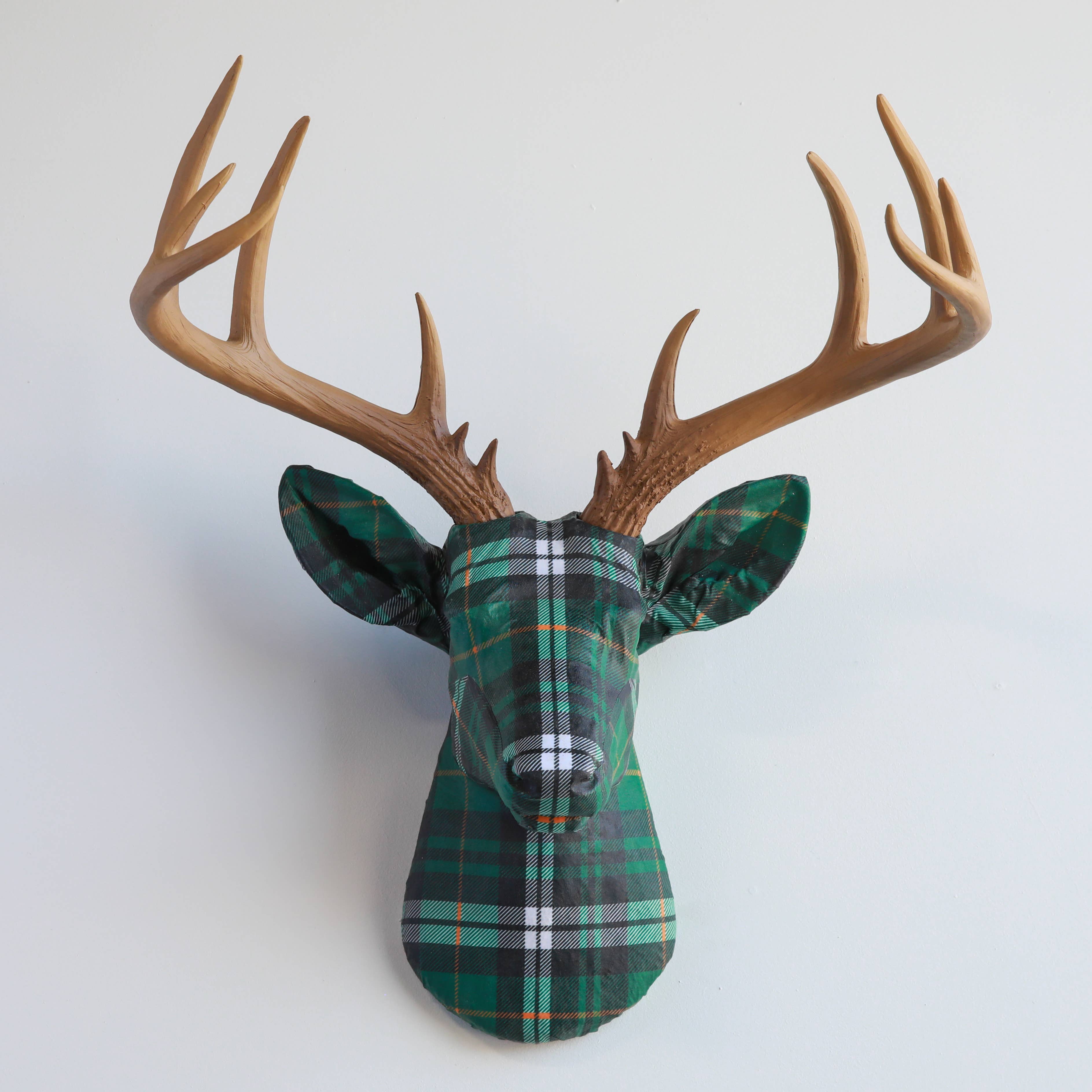 Near and Deer – Engroshandel 3D-vægkunst – Stofhjortehoved - Dusinvis af mønstervalg!40