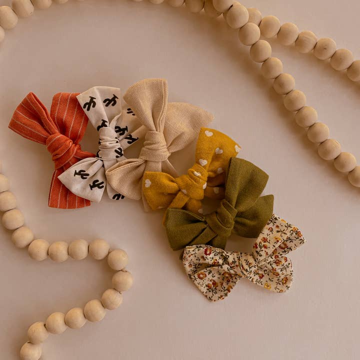 Moon + Mystics - Vendita all'ingrosso Fiocco per capelli - Bambini - 6 fiocchi per capelli fatti a mano per bambini nei colori del deserto dell'Arizona3