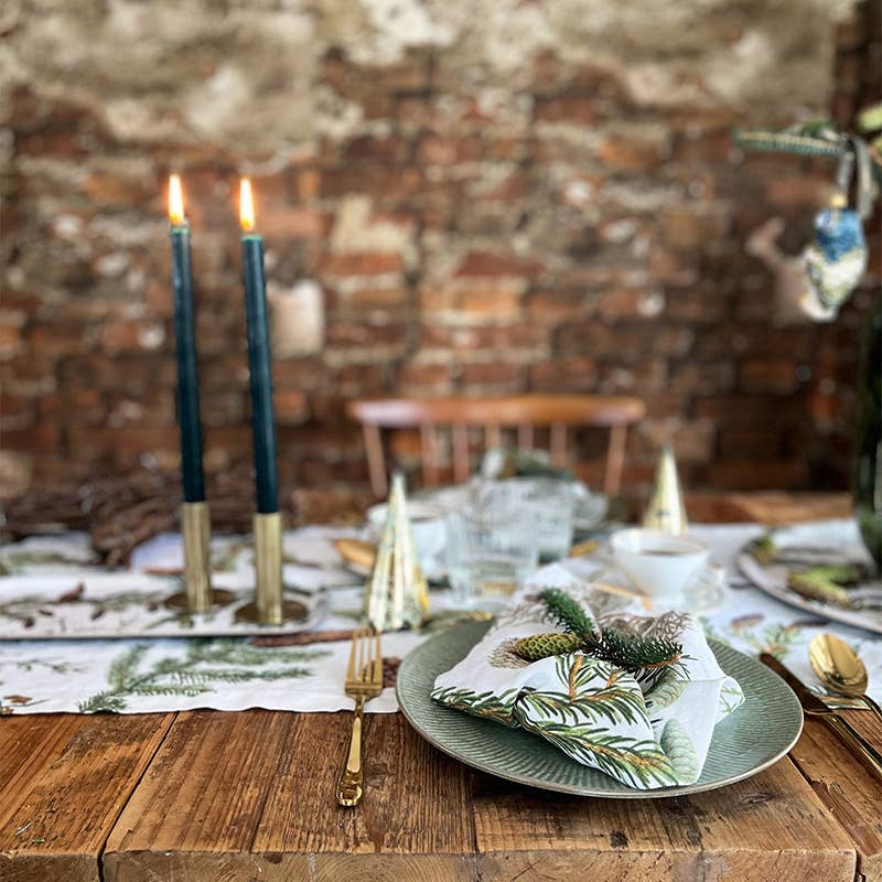 Koustrupco - Wholesale Table Runner - Pine trees - linen table runner - Made in Europe1