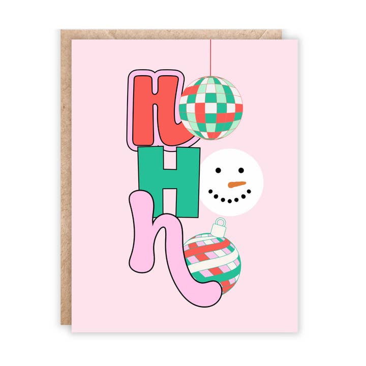 Ho Ho Ho Holiday Card for wholesale by Jolly Rae