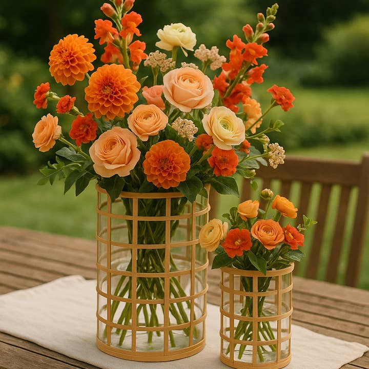 Davian Collection | Rattan-Wrapped Glass Vase and other Purchase wholesale rattan vases. Free returns & net 60 terms on Faire trending on Faire.