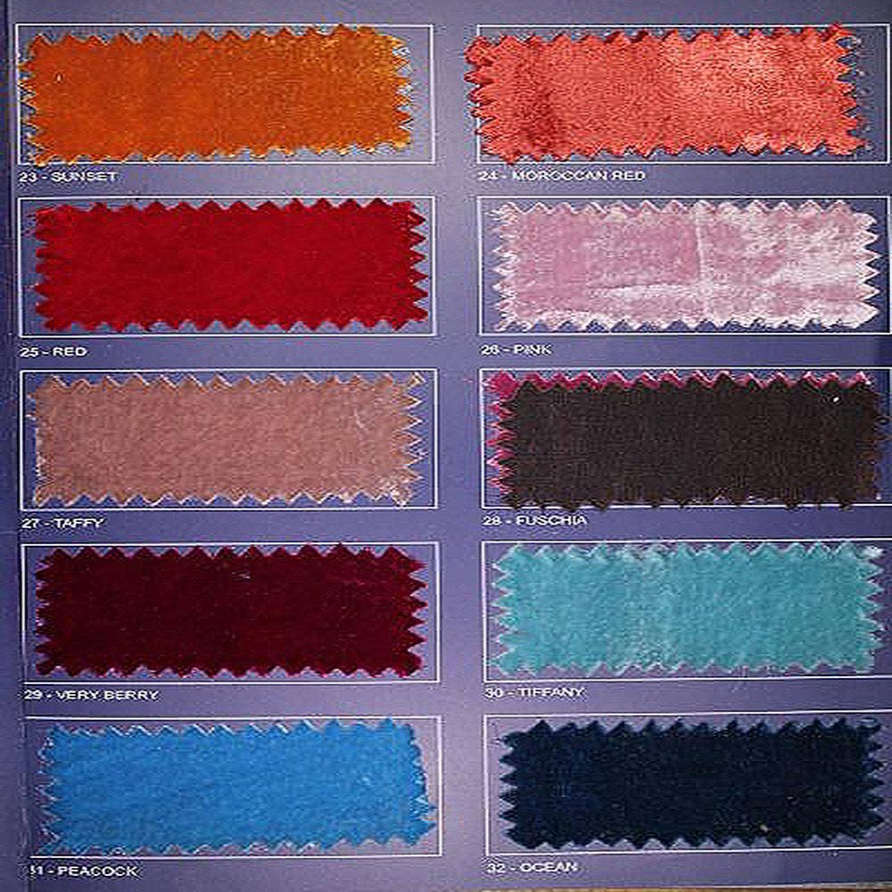 Top Fabric – wholesale Fabric – LUXOR - PREMIUM FINE QUALITY SILK PLAIN VELVET UPHOLSTERY FABRIC BY THE YARD3