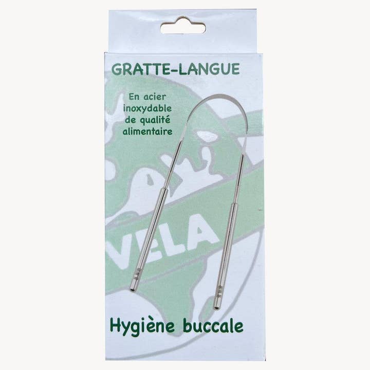 Oral hygiene tongue scraper French brand Novela Global for wholesale by Novela Global