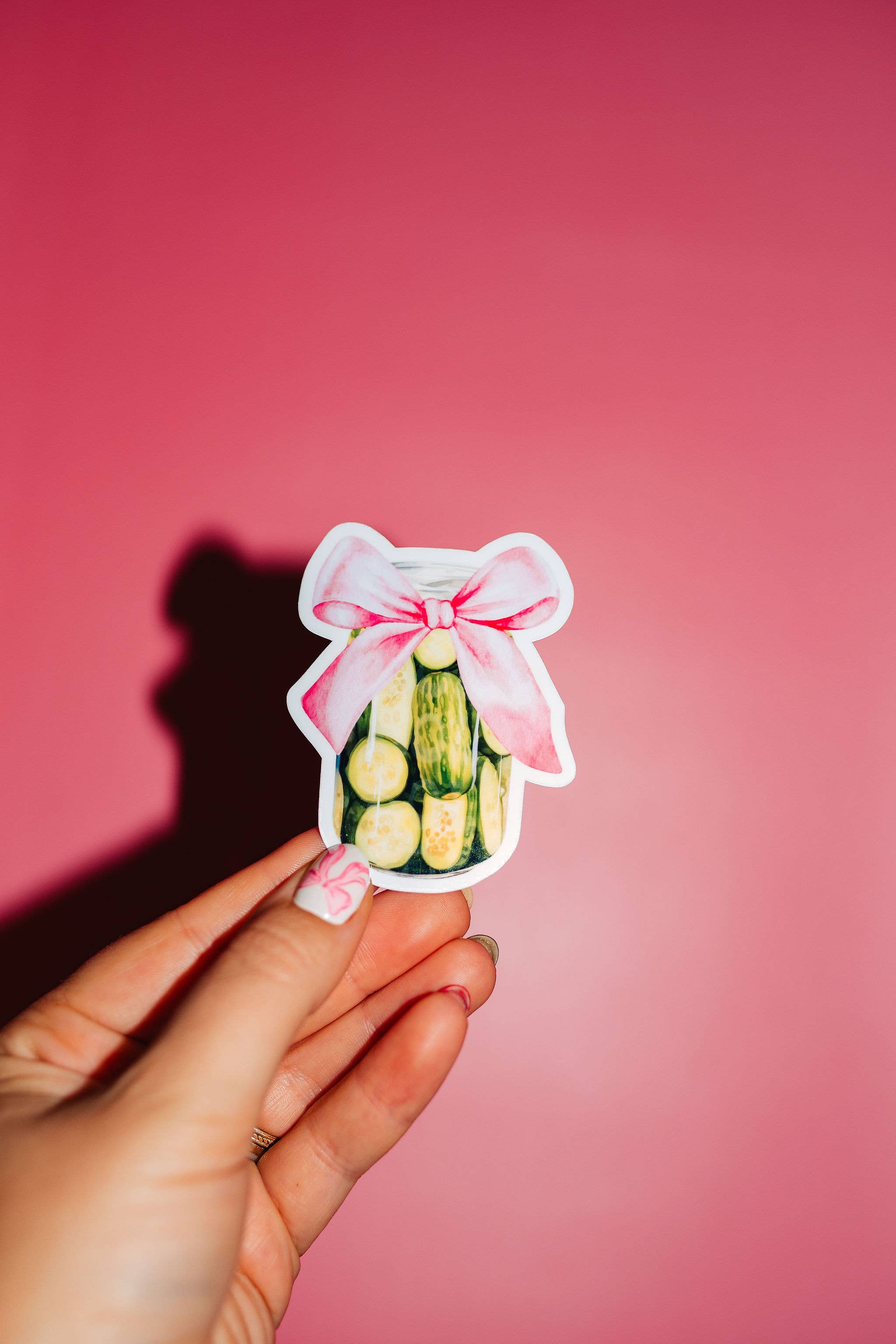 ShopSourSweetener – Adesivo por atacado – Adesivo em Frasco de Pickle Coquette, Just A Girl, Estética Trendy