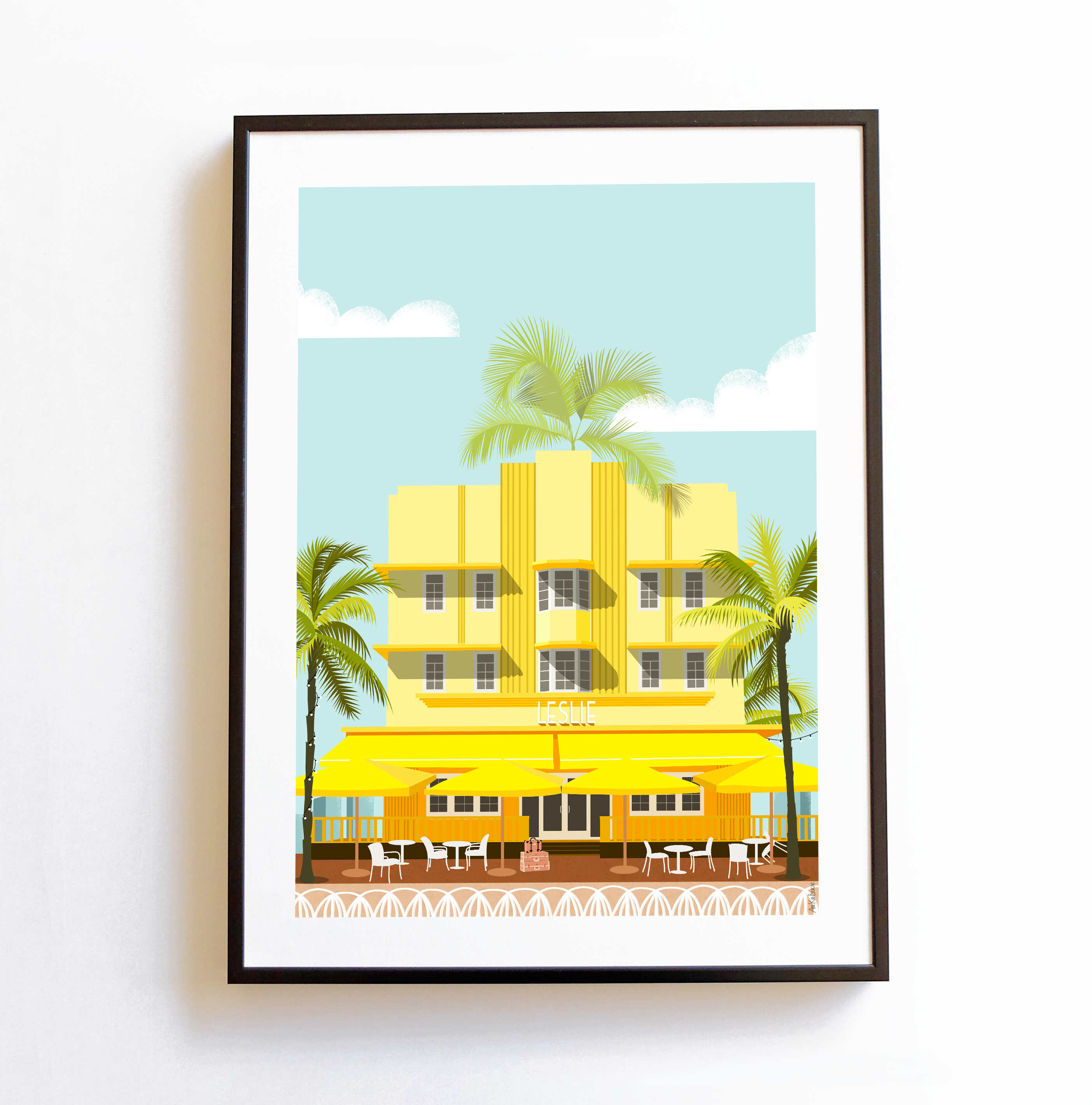 AKABE PARIS - Wholesale Poster - Poster Leslie Hotel Miami A30