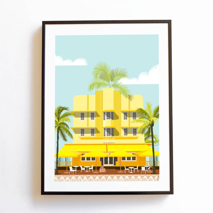 AKABE PARIS - Wholesale Poster - Poster Leslie Hotel Miami A30