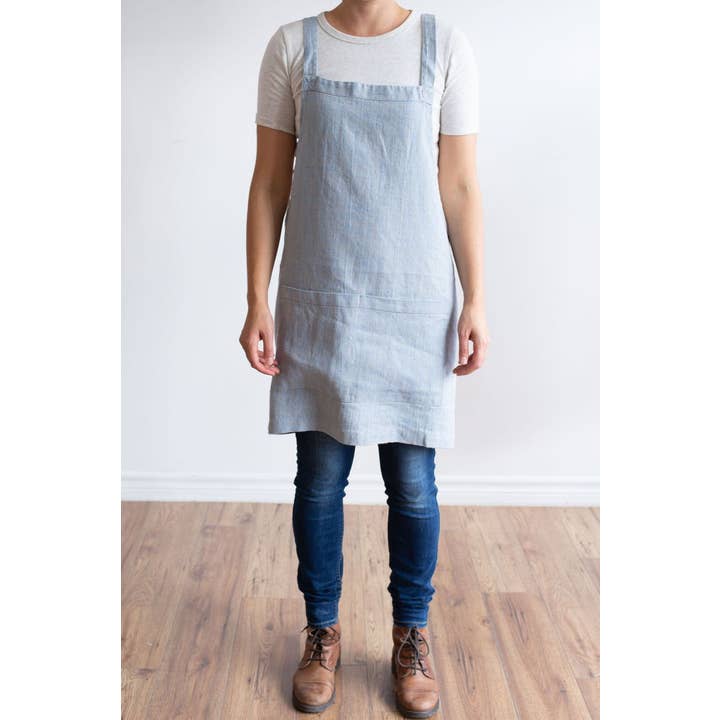 Linen Way Inc. - Wholesale Apron - Catalina Linen Apron — Available in 11 Colors5