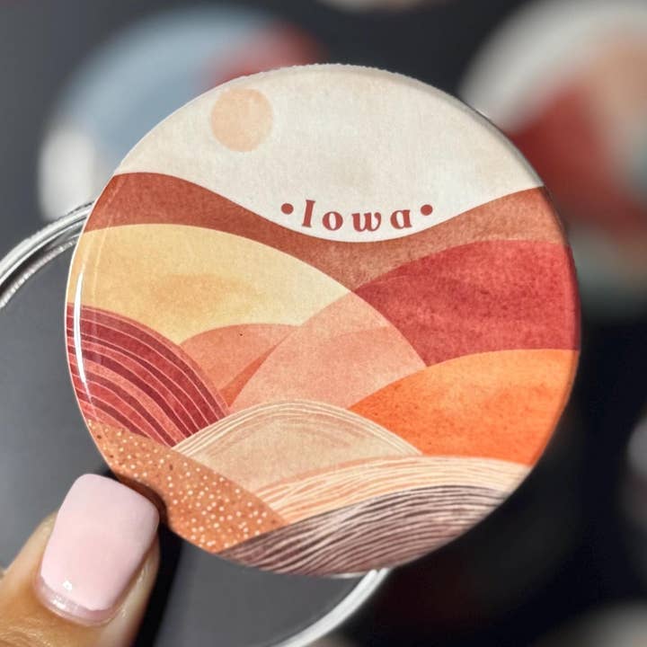 Íman do Estado de Iowa | Cores Terrosas | Estilo Boho Farmhouse por atacado de Tieu Magnetic