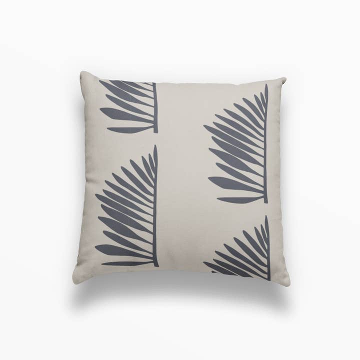 Palmetto Pillow in Midnight for wholesale by Emily Daws