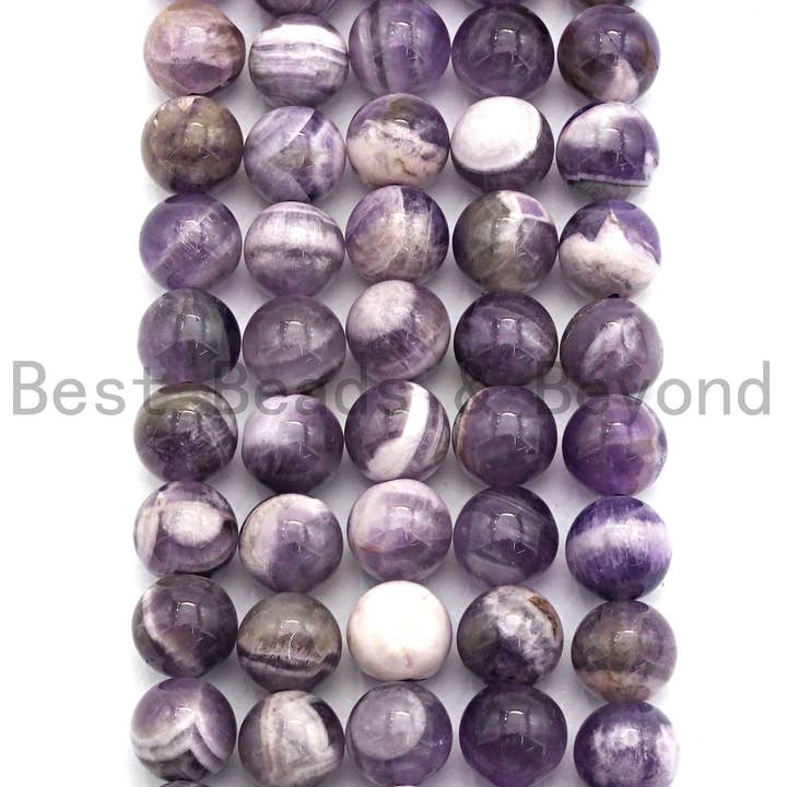 BestBeads&Beyond - Wholesale Beads - Quality Natural Amethyst Round Smooth beads, 6mm 8mm 10mm1