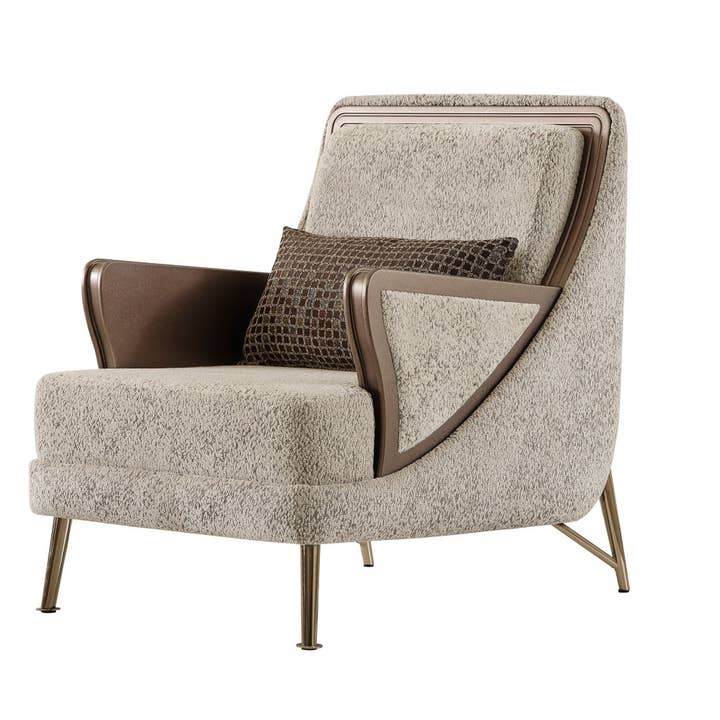 Sedia Nirvana Beige per la vendita all'ingrosso da parte di Furnia group corporation