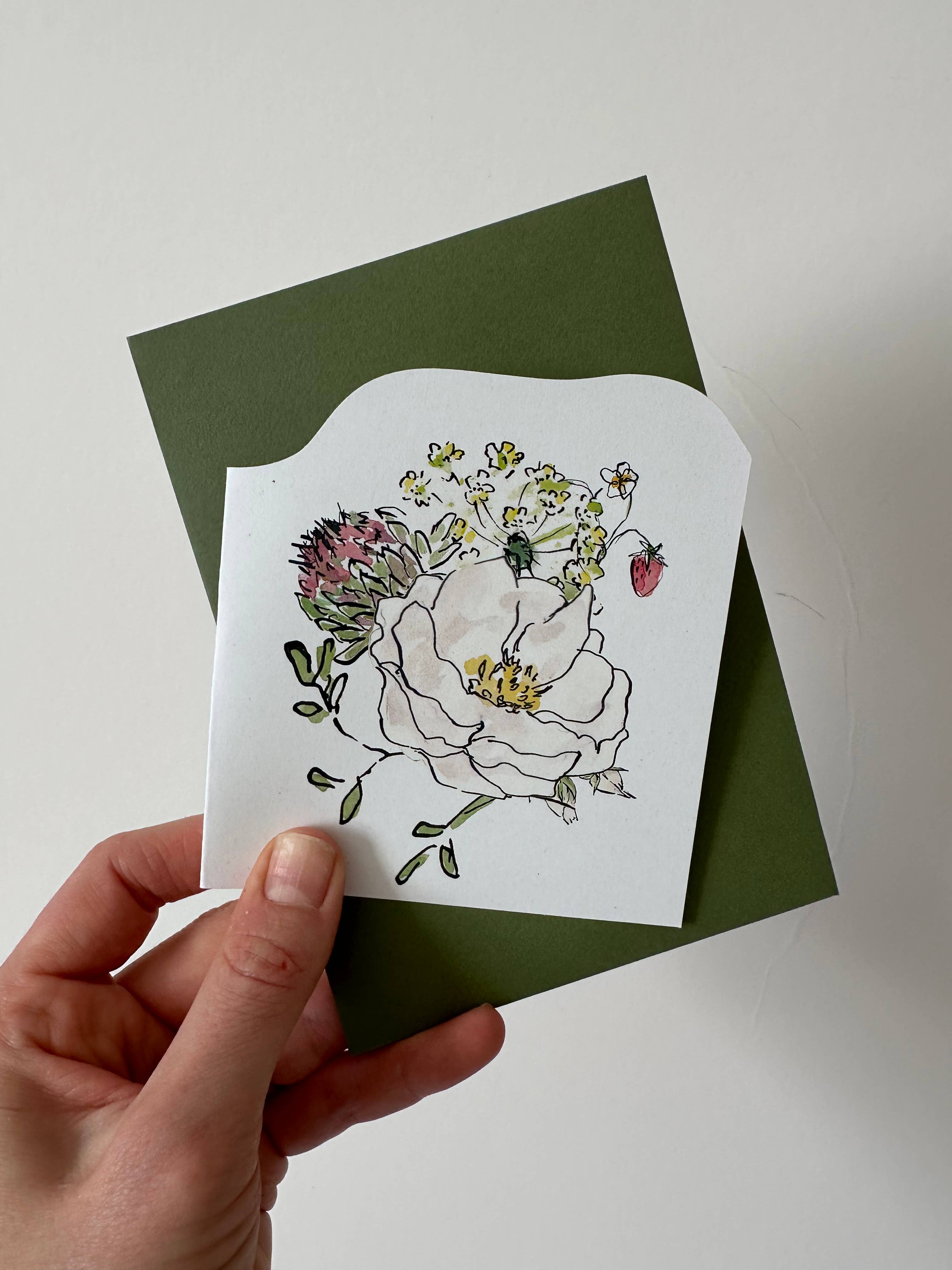Edinburgh Letters – wholesale Everyday greeting card – "Blossom" - Cut Out Card0