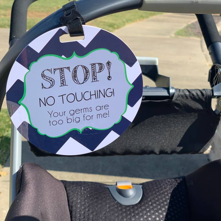 Three Little Tots - Wholesale Car Seat Cover - Kids & Baby - Seahawk No Touching Baby Car Seat and Stroller Tag12