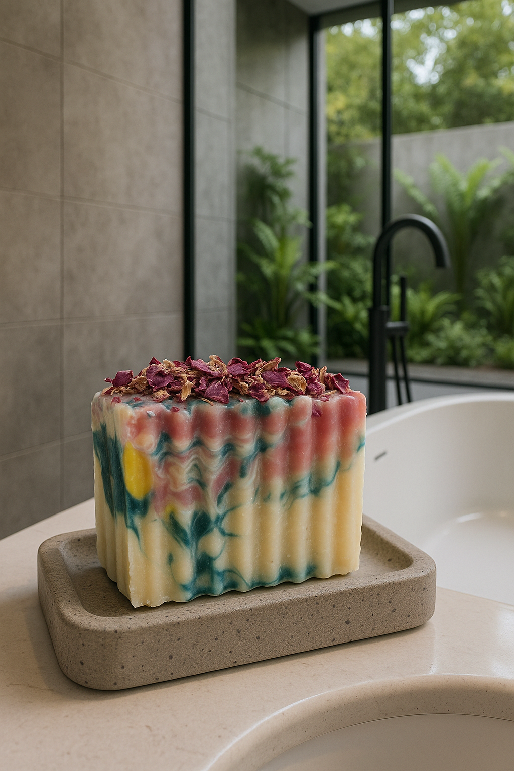 Priscila Leen Arts at Florida Soap Candle – sabonete sólido por atacado – Sweet Garden Sabonete processo frio vegan natural feito à mão3