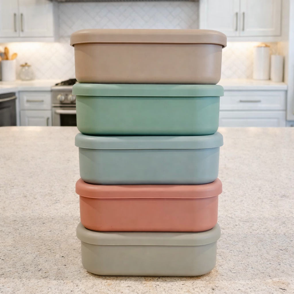 Buffalovely - Wholesale Food Storage Container - Eat Your Leftovers Silicone Bento Box- New Color Choices9