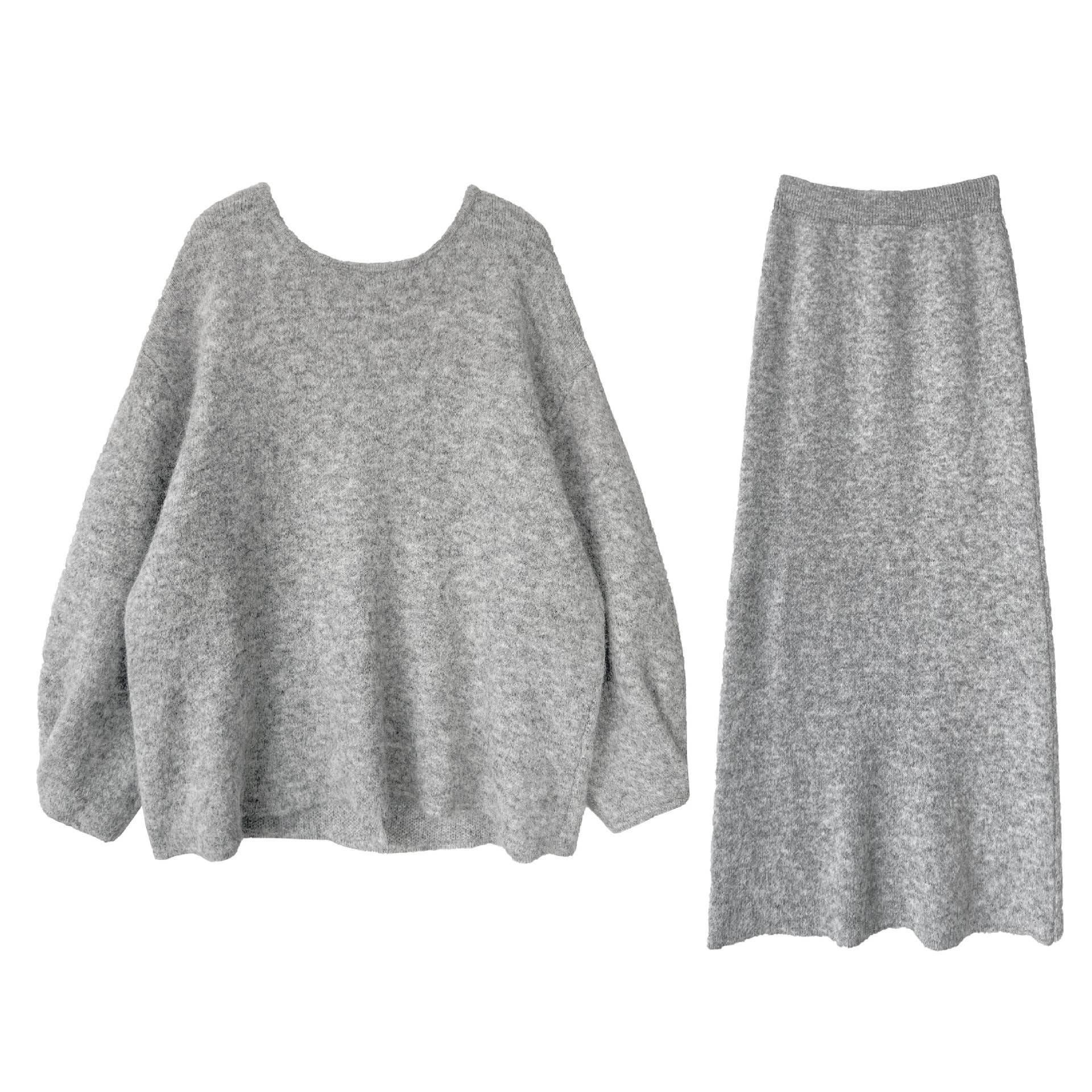 UZ Wholesale Store – Conjunto de pijama - Mulher por atacado – Conjunto de Camisola e Saia com Botão Traseiro Solto6