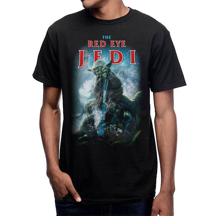 StonerDays Apparel - Wholesale Screen Printed T-Shirt - Men's - Red Eye Jedi