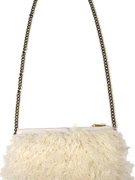 Fausse fourrure d'agneau tibétain Blanc cassé pour la vente par Stacy Kessler Accessories