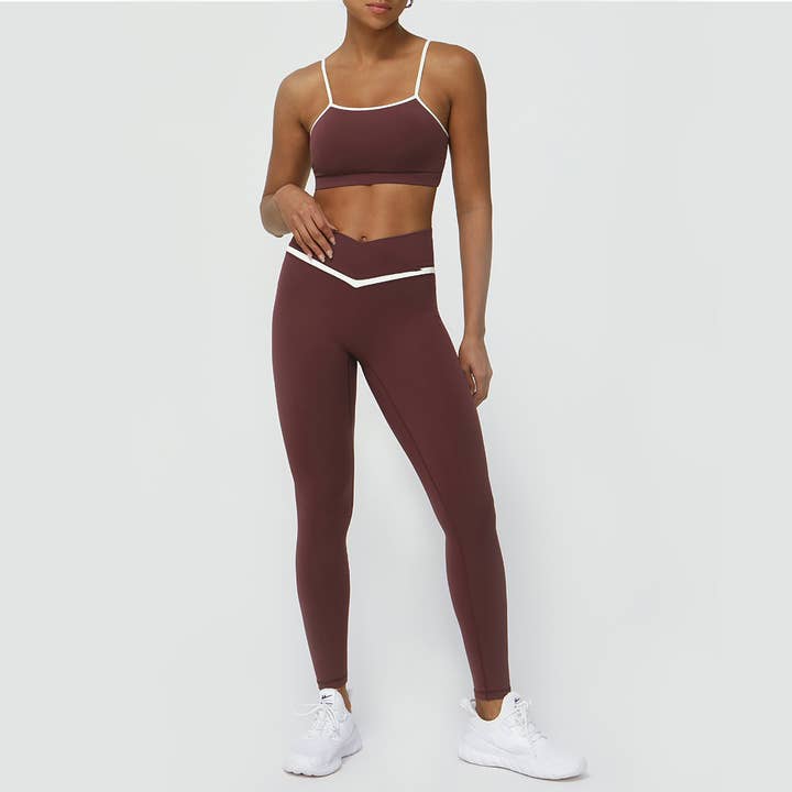 Sodalemon - Wholesale Activewear Set - Women's - Colorblocked Women Yoga Active Set