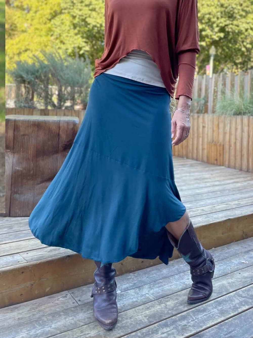 CARAUCCI - Wholesale Skirt - Women's - Asymmetrical Convertible Skirt2