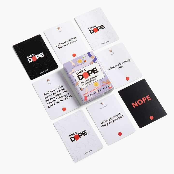 That's Dope: The Party Game for Strong Opinions - Wholesale Board Game - That's Dope: Family Game Night Edition4