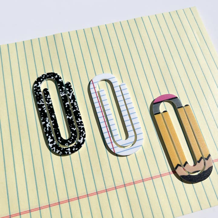 BB’s Shebang- Custom Gifts - Wholesale Bookmark - Teacher Paperclip Bookmark set, bookmark gift for teacher, 3