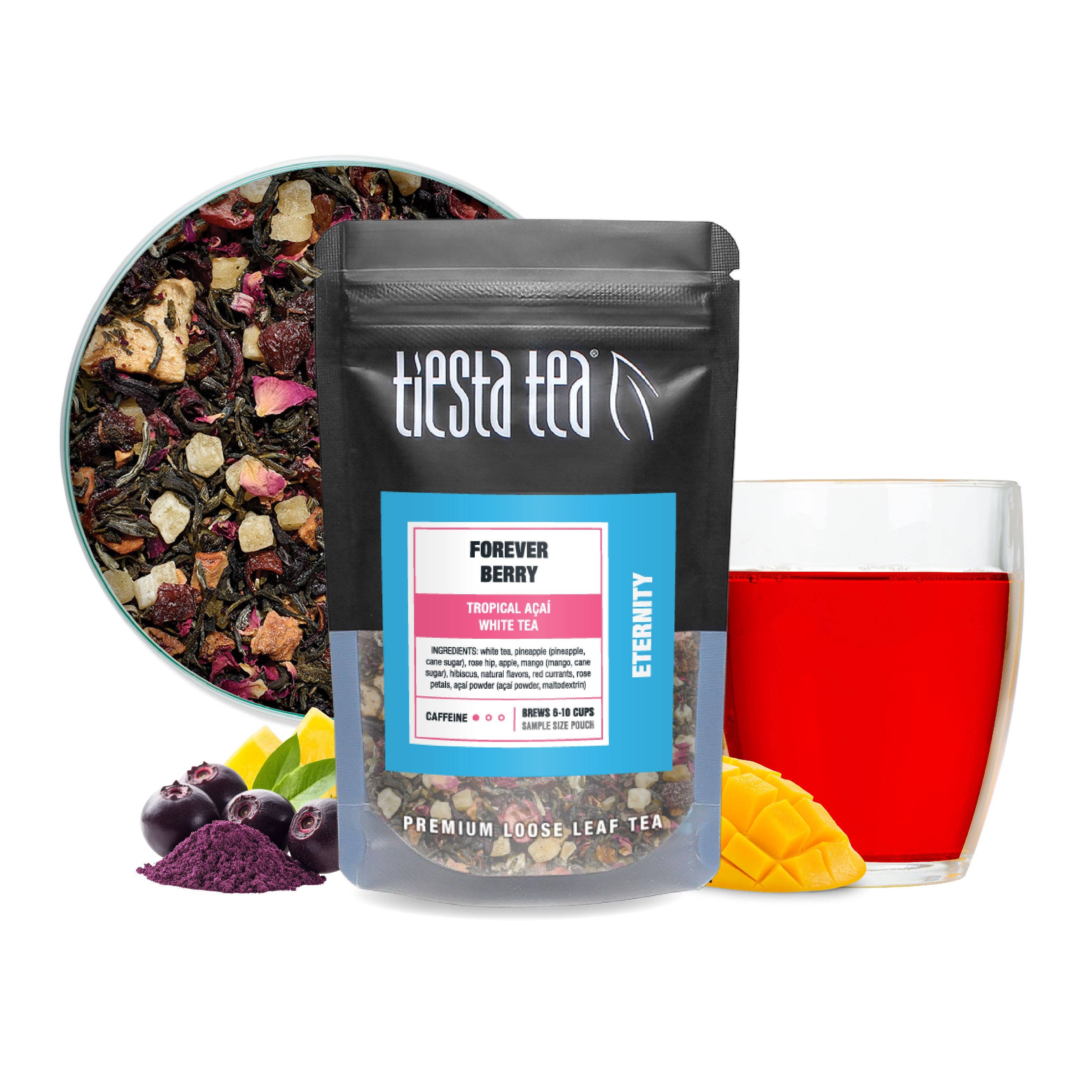Tiesta Tea Company (loose leaf teas & accessories) - Vente Thé en vrac - Forever Berry - Thé Blanc Tropical Açaï8