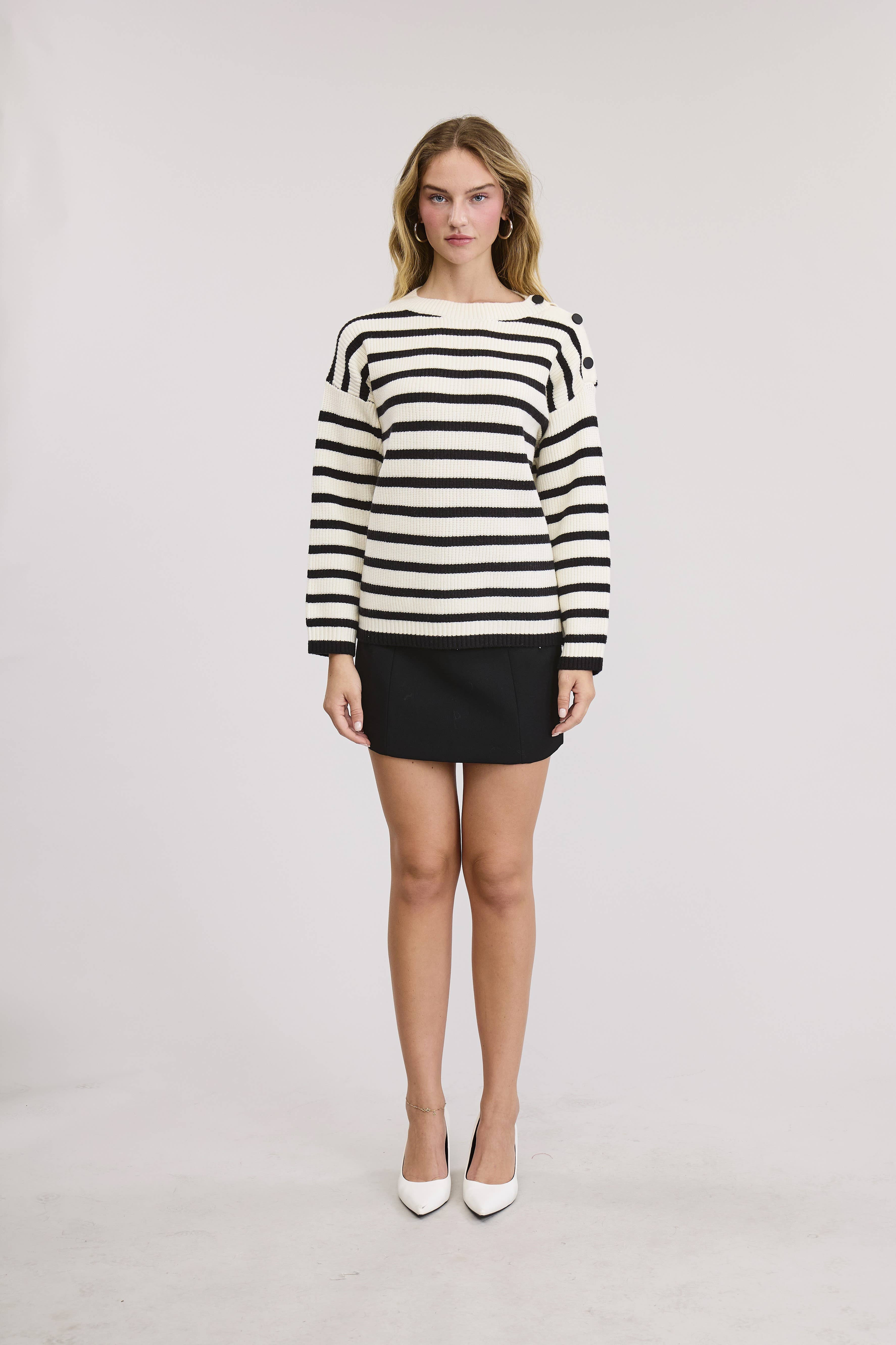 FLAT WHITE - Wholesale Pullover-trui - Dames - Francis Trui met capuchon2