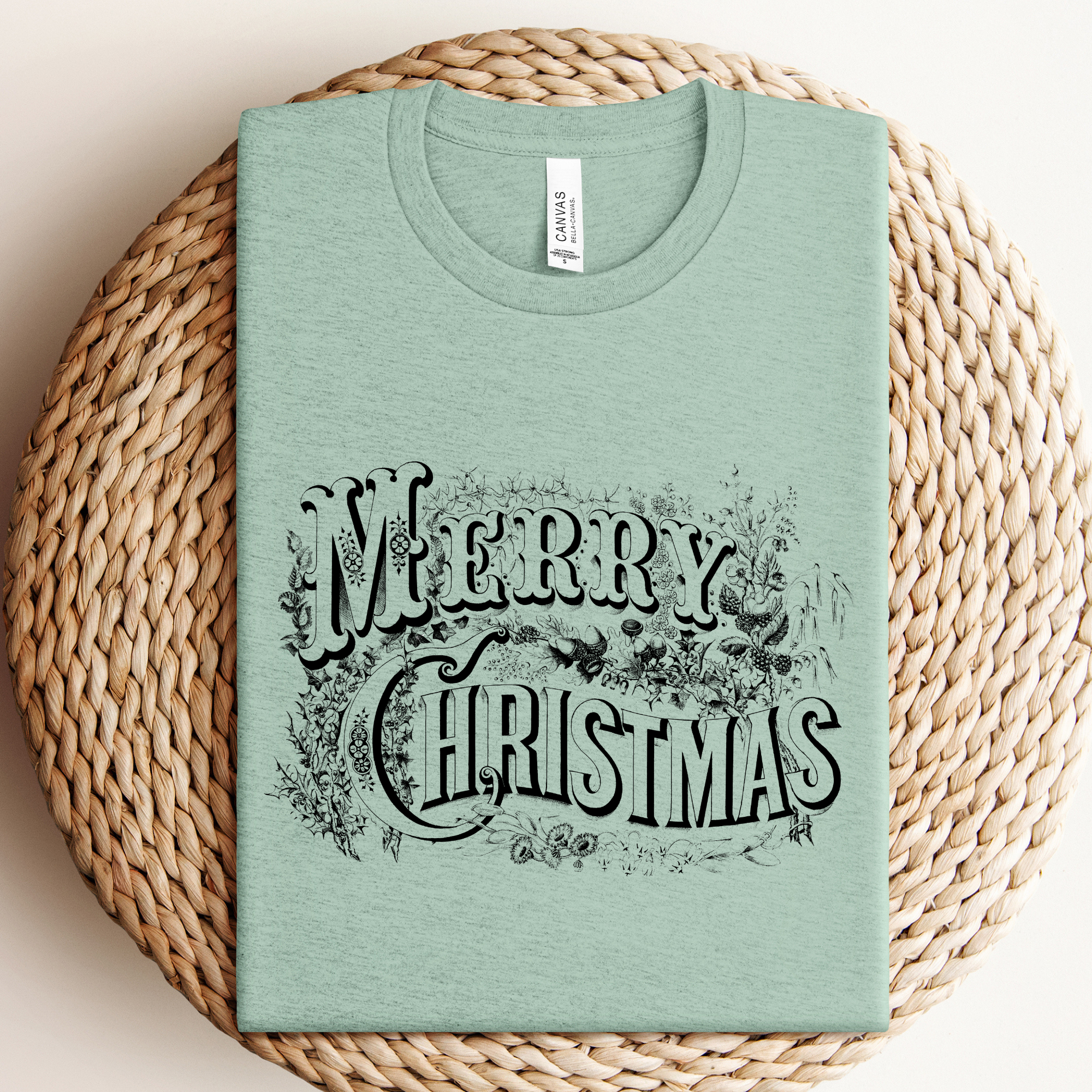 Willow Poppy - Vendita all'ingrosso Maglietta stampata - Donna - Maglietta/girocollo con grafica Merry Christmas vintage2