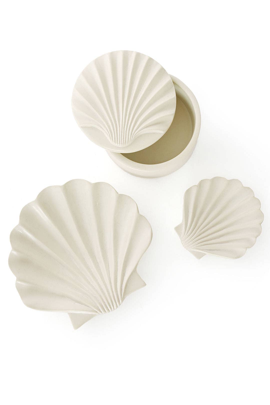 Swahili | AFRICAN MODERN - Wholesale Decorative Box - All Natural Soapstone Scallop Shell Storage Box1