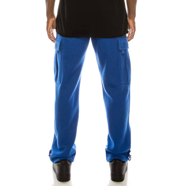 Victorious - Wholesale Pants - Men's - FL77 SOLID FLEECE HEAVYWEIGHT CARGO SWEATPANTS (OPEN PACK)35