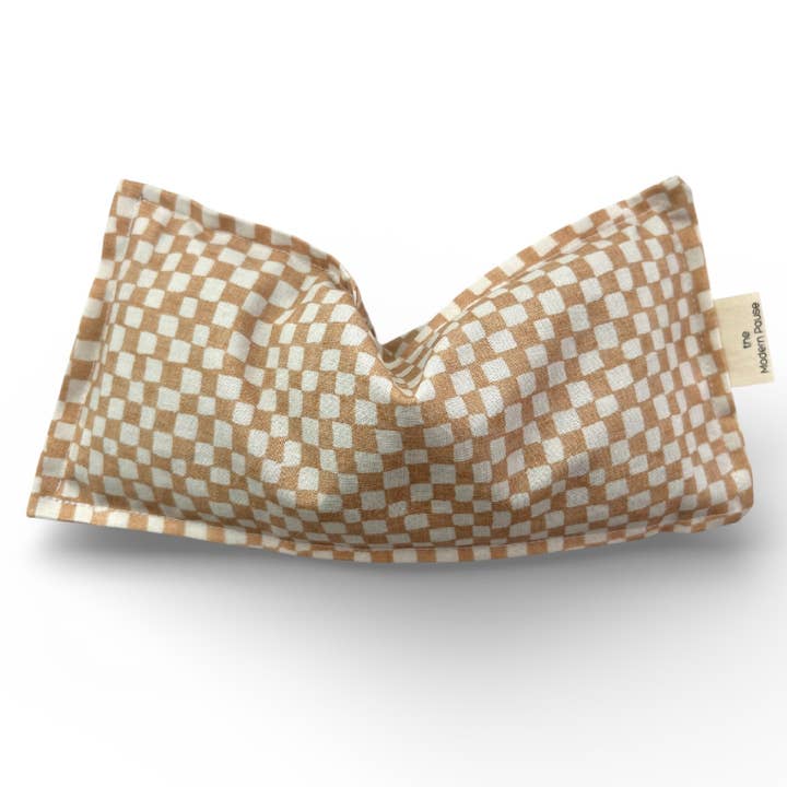 Eye Pillow - Checkers in Clay for wholesale by The Modern Pause