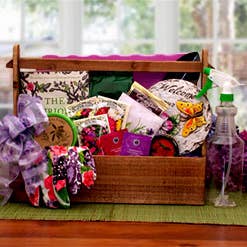 The Green Thumb Gardening Tote for wholesale by Gift Basket Drop Shipping
