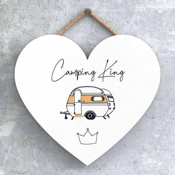 P3719 - Camping King Camper Caravan Camping Themed Hanging P for wholesale by Vivid Squid Wholesale
