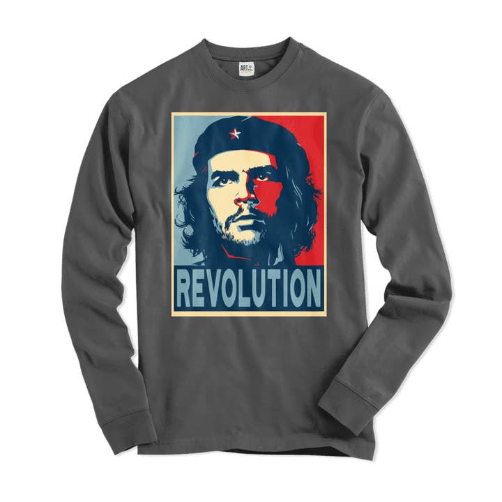 Art-O-Rama Shop – wholesale T-shirts med screentryck – Unisex – Che Guevara Revolution, Hope Style långärmad skjorta2