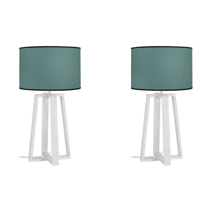 MANON B-LT2 - Hvid Træ Kolonne sengelampe for engroshandel hos Tosel Shop