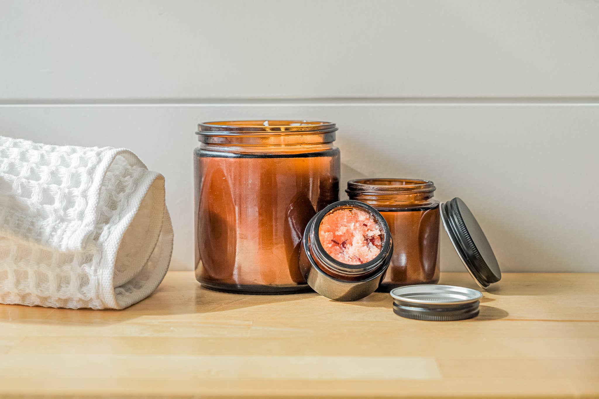 Nature Packaged - Wholesale Jar - Glass Amber 8 Oz Jar8