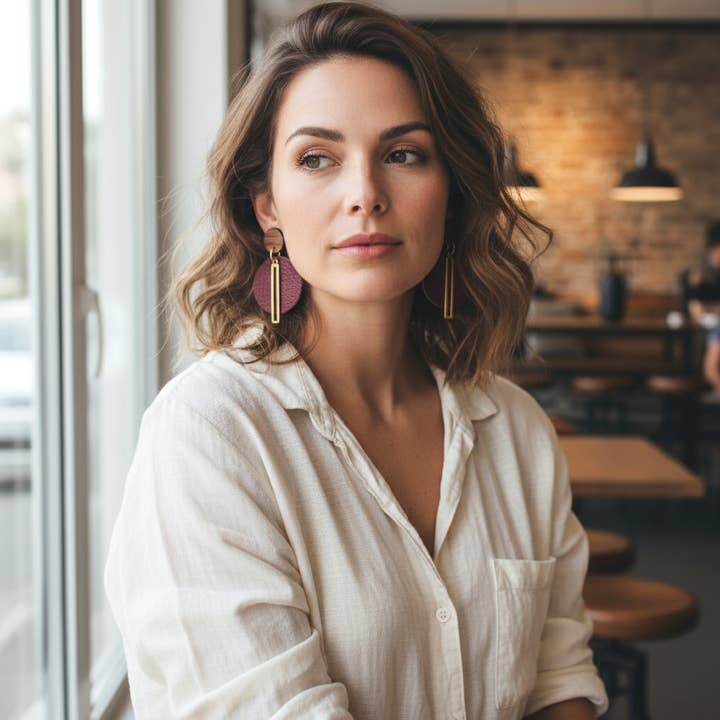 Mini Morgan em Pele Bordeaux por atacado de Libra Ris↟ng By Yoali